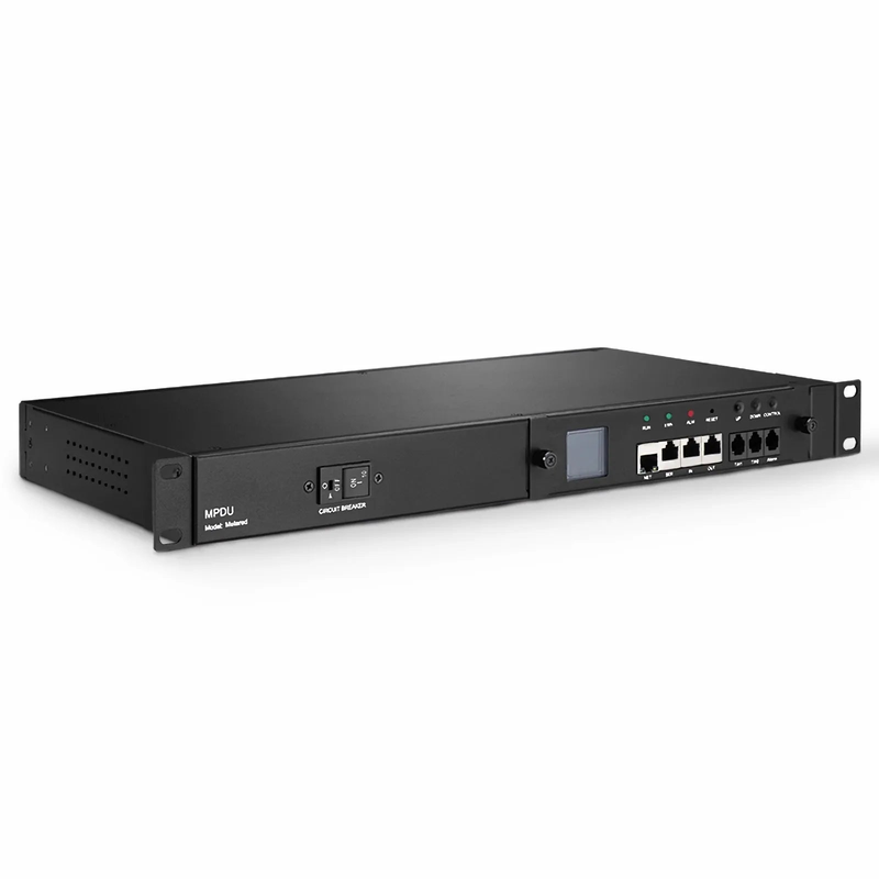 SFPS 1.20kW Single-Phase 10A/120V Monitored Rack PDU, 8 x C13 Outlets, IEC320 C14 Plug, 6.6ft Cord, 1U Rack-Mount SFPS