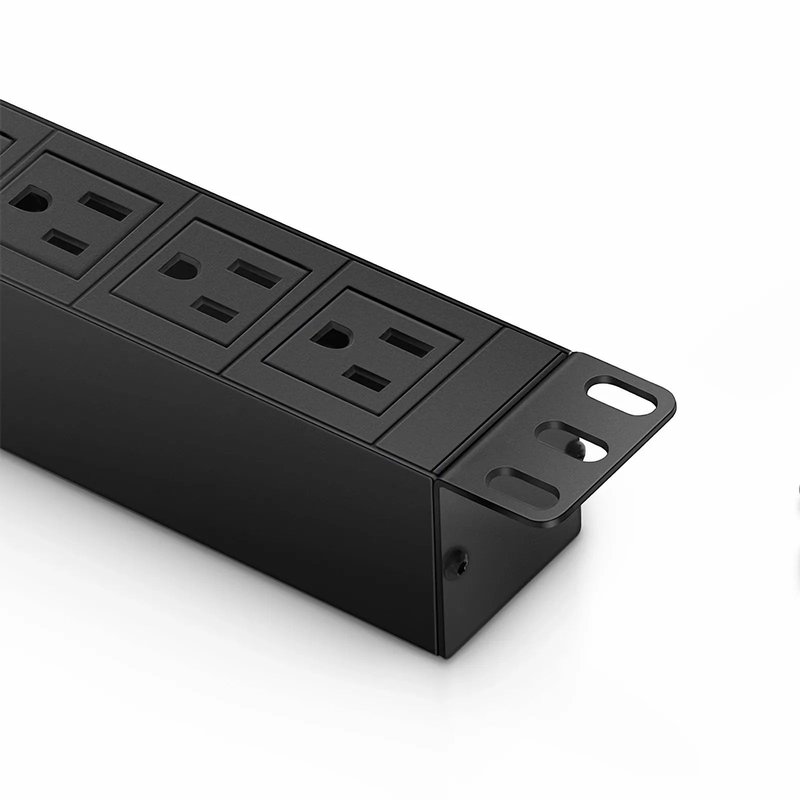SFPS 1.88kW Single-Phase 15A/125V Basic Rack PDU, 8 x NEMA 5-15R Outlets, NEMA 5-15P Plug, 6.6ft Cord, 1U Rack-Mount SFPS