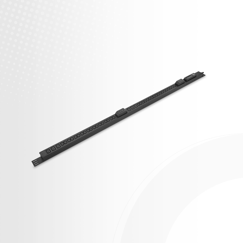 SFPS 7.36kW Single-Phase 32A/230V Monitored Rack PDU, 36 x C13 & 6 x C19 Outlets, IEC 309 32A 2P+E Plug, 10ft Cord, 0U Vertical SFPS