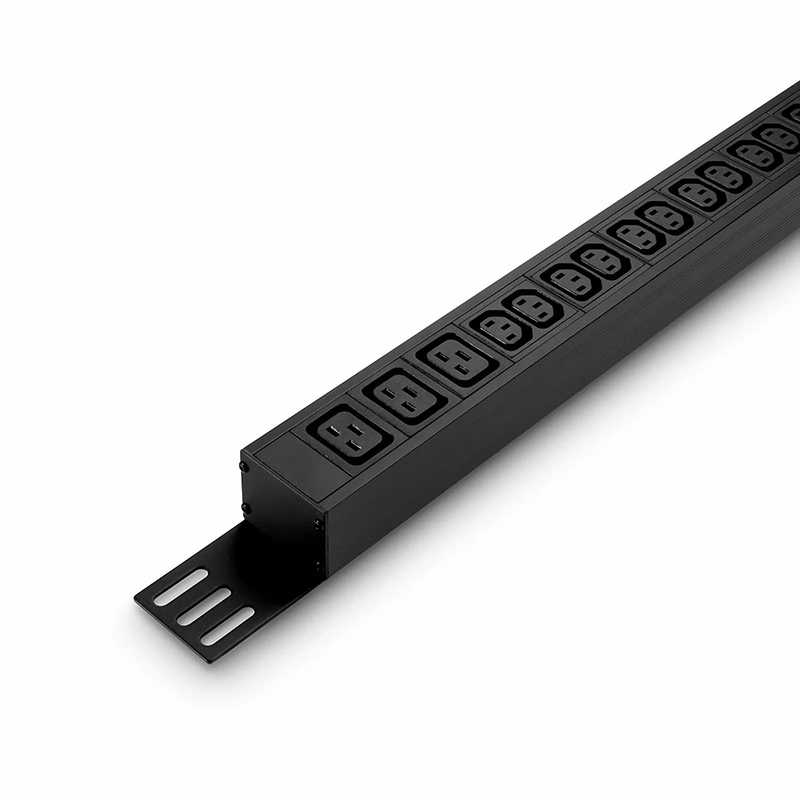 SFPS 7.36kW Single-Phase 32A/230V Monitored Rack PDU, 36 x C13 & 6 x C19 Outlets, IEC 309 32A 2P+E Plug, 10ft Cord, 0U Vertical SFPS
