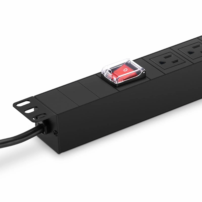 SFPS 1.88kW Single-Phase 15A/125V Basic Rack PDU, 8 x NEMA 5-15R Outlets, NEMA 5-15P Plug, 6.6ft Cord, 1U Rack-Mount SFPS