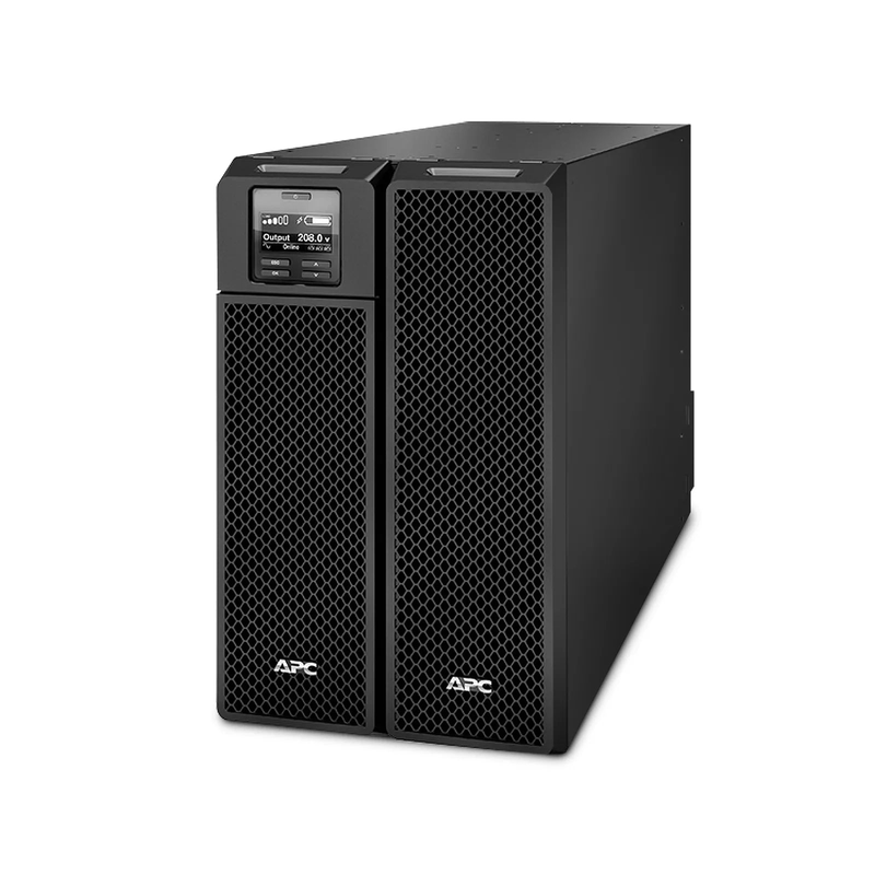 SFPS APC Smart-UPS On-line, 8kVA/8kW, 208V, 4 x L6-20R & 2 x L6-30R NEMA Outlets, Network Card & SmartSlot, 4 Replaceable Battery Modules Included, Rack 6U/Tower Convertible SFPS