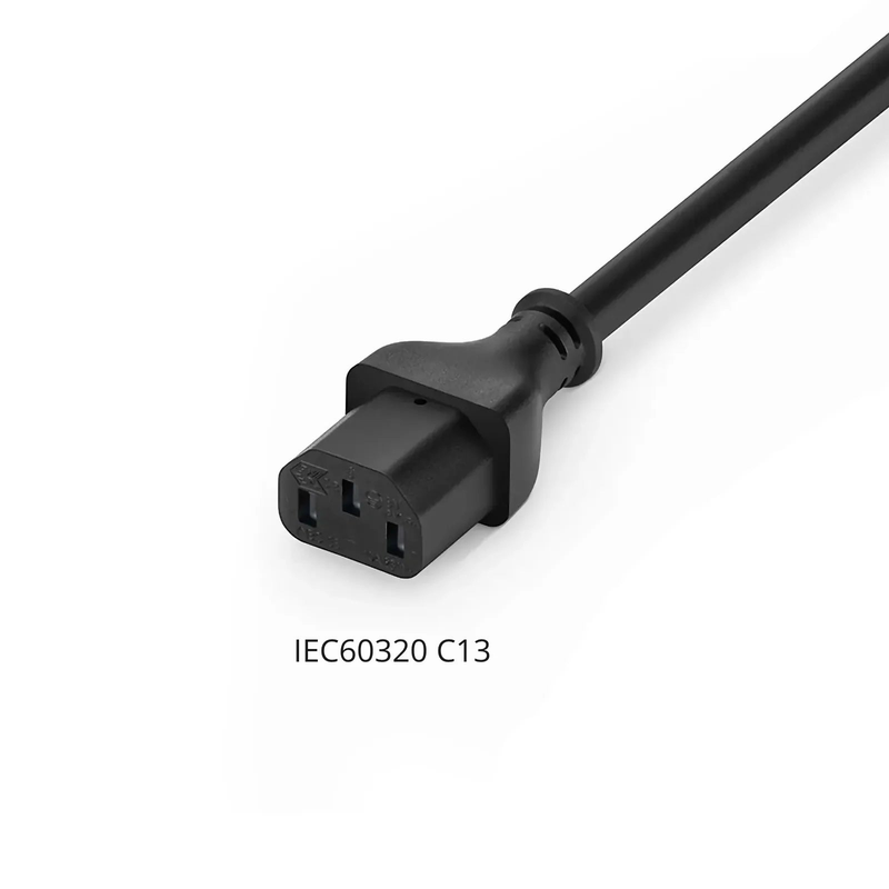 SFPS 6ft (1.8m) IEC60320 C14 to IEC60320 C13 17AWG 250V/10A Power Extension Cord, Black SFPS