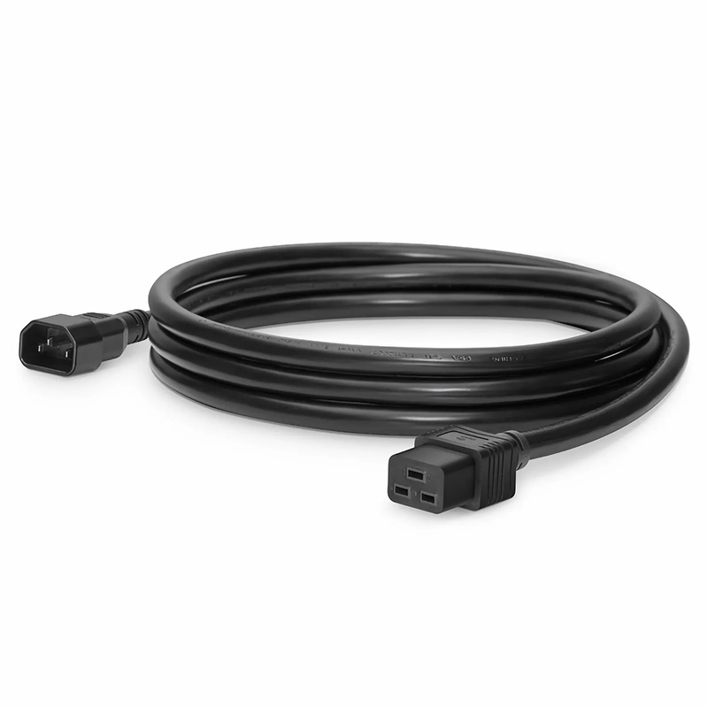 SFPS 10ft (3m) IEC60320 C14 to IEC60320 C19 14AWG 250V/15A Power Cord, Black SFPS