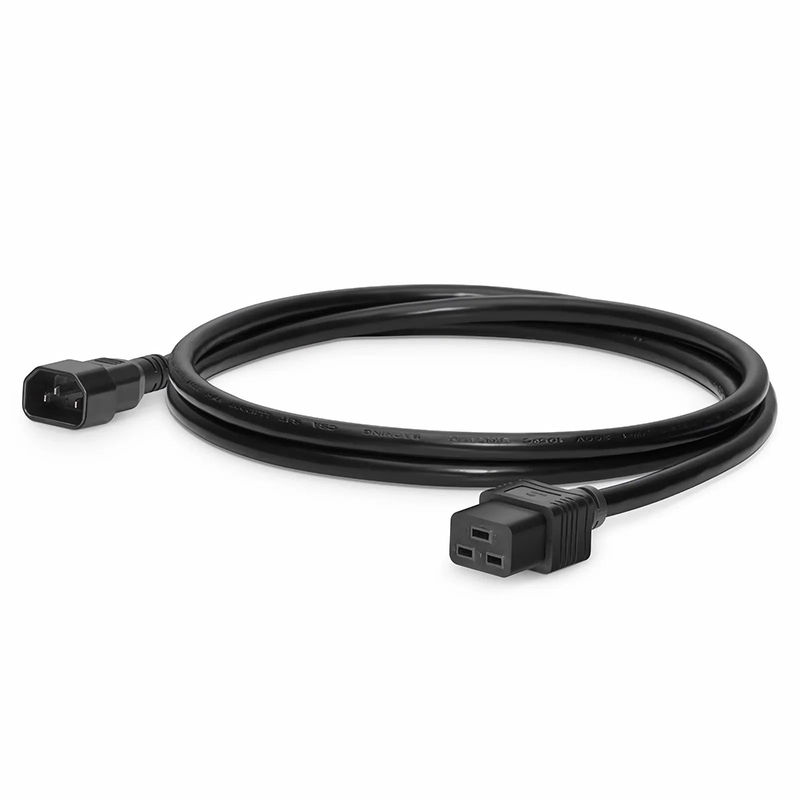 SFPS 6ft (1.8m) IEC60320 C14 to IEC60320 C19 14AWG 250V/15A Power Cord, Black SFPS