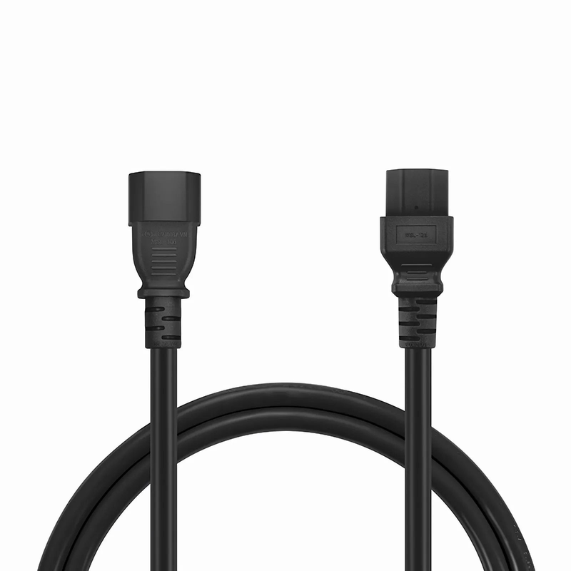 SFPS 3ft (0.9m) IEC60320 C14 to IEC60320 C21 Heavy-Duty 14AWG 250V/15A Power Cord, Black SFPS