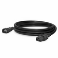 SFPS 10ft (3m) IEC60320 C14 to IEC60320 C21 Heavy-Duty 14AWG 250V/15A Power Cord, Black SFPS