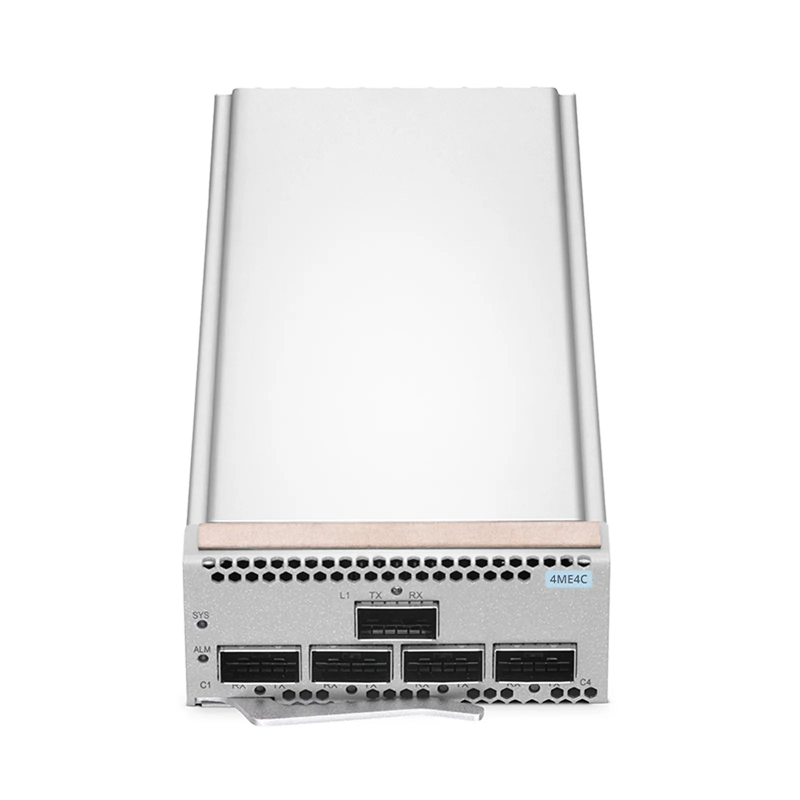 SFPS D6000 4ME4C 400G Muxponder, 4 x 100G QSFP28 to 1 x 400G QSFP-DD for D6000-CH1U Managed Chassis SFPS