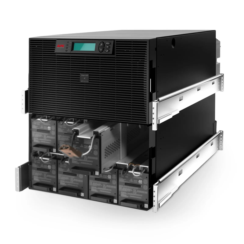 SFPS APC Smart-UPS RT, 20kVA/16kW, 208V, 4 x L6-20R & 2 x L6-30R NEMA Outlets, LCD & SmartSlot, 4 Replaceable Battery Modules Included, Rack 12U SFPS