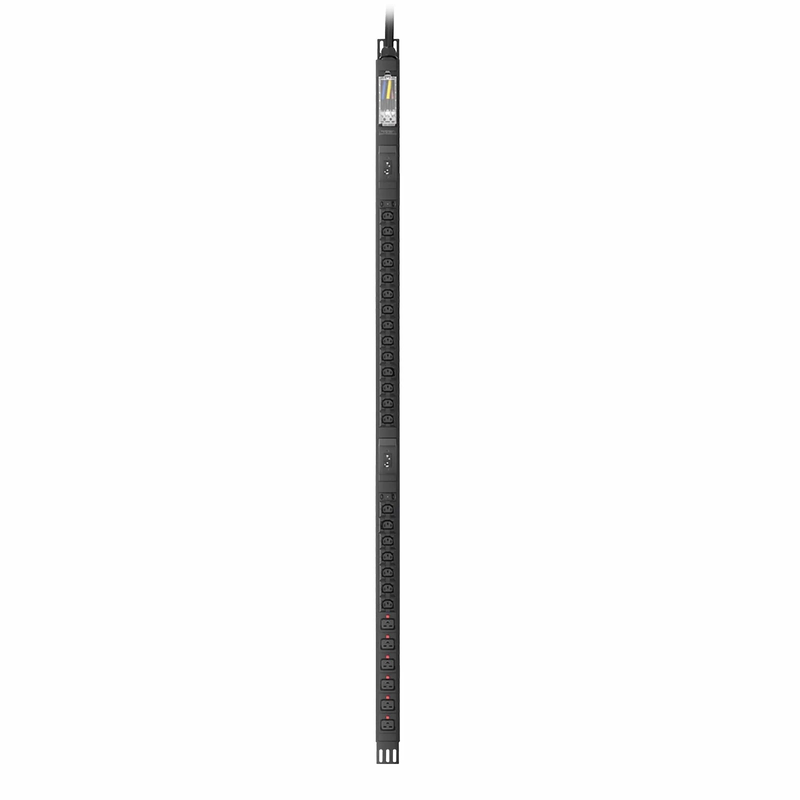 SFPS 14.49kW Single-Phase 63A/230V Basic Rack PDU, 21 x C13 & 6 x C19 Outlets, IEC309 63A 2P + E Plug, 10ft Cord, 0U Vertical SFPS