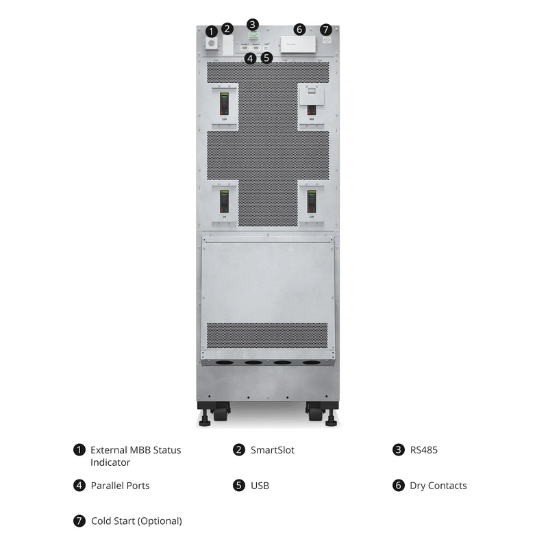 SFPS APC Easy UPS 3S, 40kVA/40kW, 208V, Hard Wire 4-wire Output (3PH+ G), Parallel up to 4UPSs SFPS