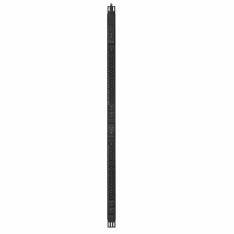 SFPS 7.36kW Single-Phase 32A/230V Basic Rack PDU, 20 x C13 & 4 x C19 Outlets, IEC309 32A 2P + E Plug, 10ft Cord, 0U Vertical SFPS
