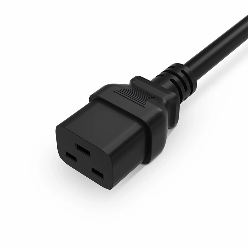 SFPS 6ft (1.8m) BS 1363 to IEC60320 C19 3 x 1.5mmA² 250V/13A Power Cord, Black SFPS