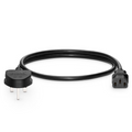 SFPS 6ft (1.8m) BS 1363 to IEC60320 C13 3 x 1.0mmA² 250V/10A Power Cord, Black