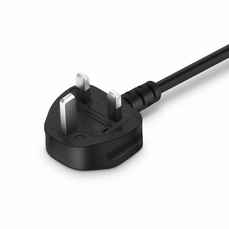 SFPS 6ft (1.8m) BS 1363 to IEC60320 C13 3 x 0.75mmA² 250V/10A Power Cord, Black SFPS