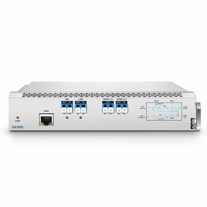 SFPS D7000 OA1835, DWDM EDFA Bidirectional Amplifier with PA 22-35dB and BA 8-18dB Gain, 21.5dBm Output for D7000 Series Managed Chassis, with Built in OSC, VOA SFPS