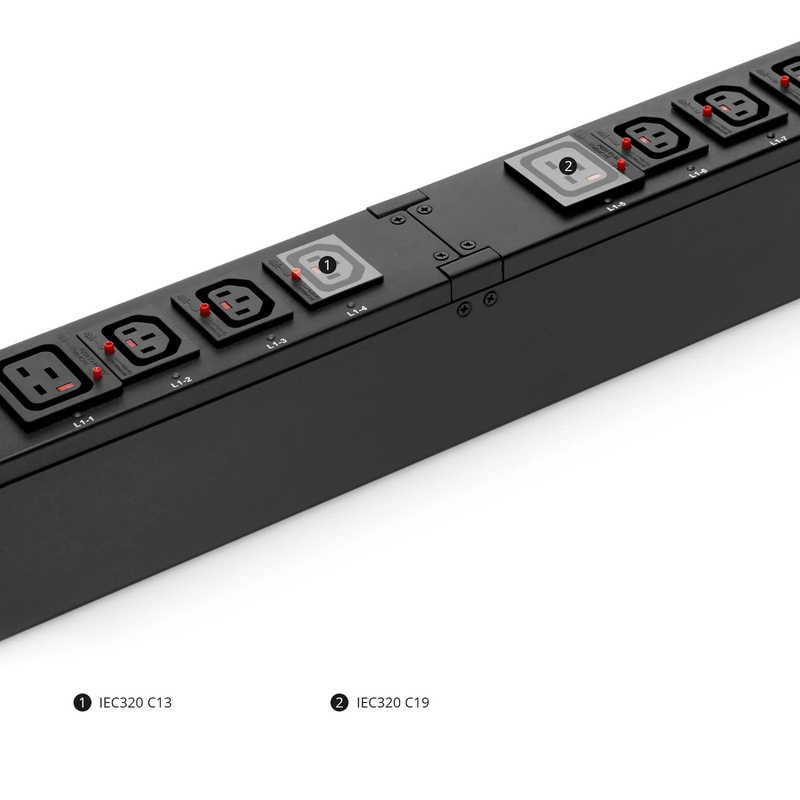 SFPS 7.20kW Single-Phase 30A/240V Switched Rack PDU, 21 x C13 & 3 x C19 Outlets, NEMA L6-30P Plug, 10ft Cord, 0U Vertical SFPS