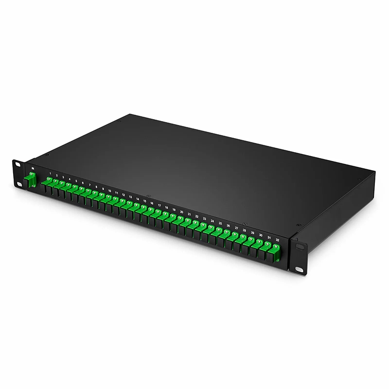 SFPS 1 x 32 PLC Fiber Splitter, 1U 19" Rack Mount, SC/APC, Singlemode SFPS
