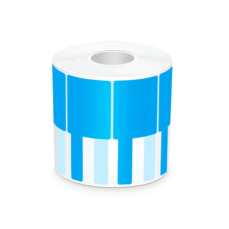 SFPS 1.57in.W x 3.54in.L Printable P-Flag Label, PET, Reel, Blue, 500Labels/Roll SFPS