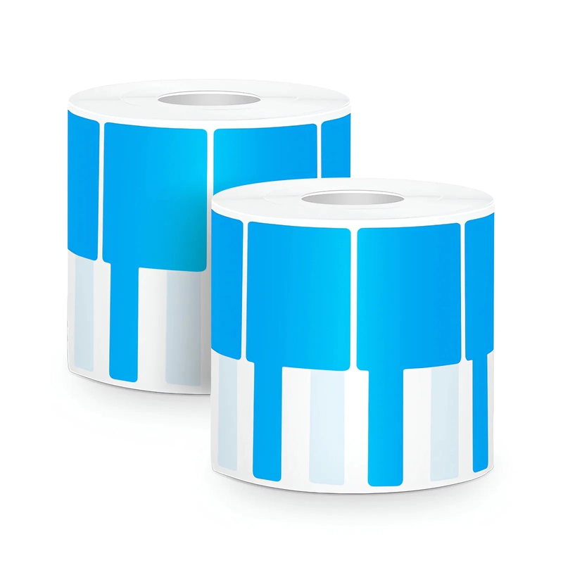 SFPS 1.57in.W x 3.54in.L Printable P-Flag Label, PET, Reel, Blue, 500Labels/Roll SFPS
