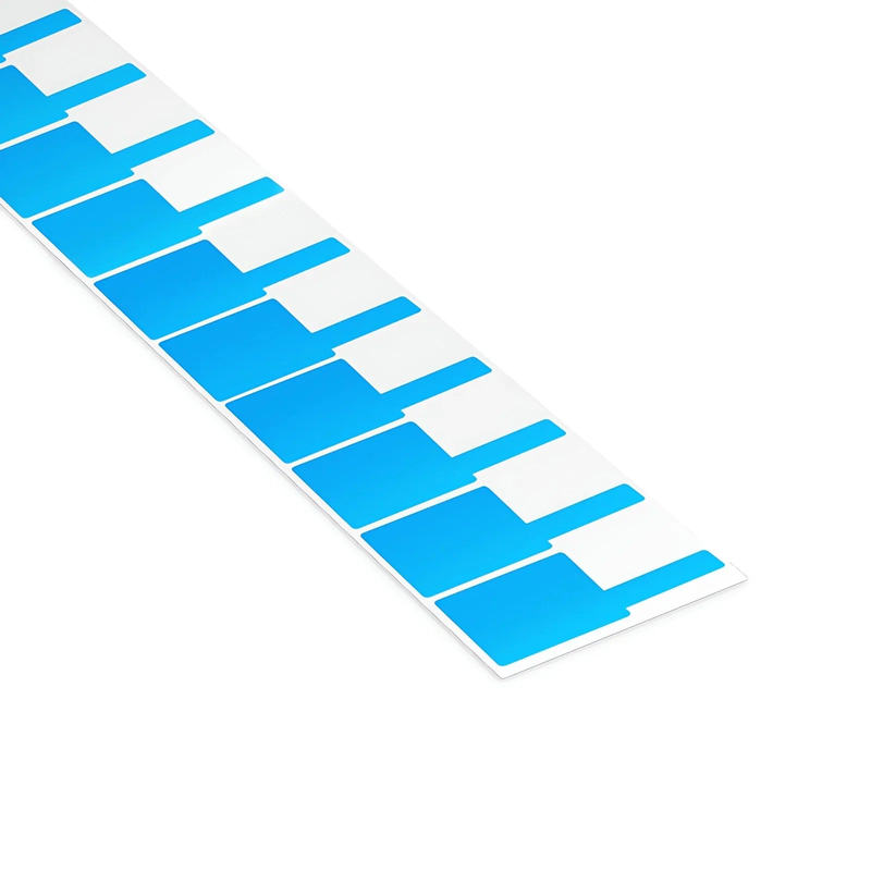 SFPS 1.57in.W x 3.54in.L Printable P-Flag Label, PET, Reel, Blue, 500Labels/Roll SFPS