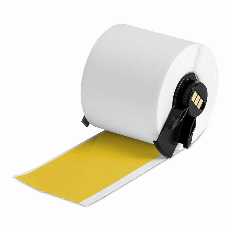 SFPS 2in.W x 600in.L Panel/Surface Labels for M611 Printer, Continuous Label/Roll, Black on Yellow SFPS