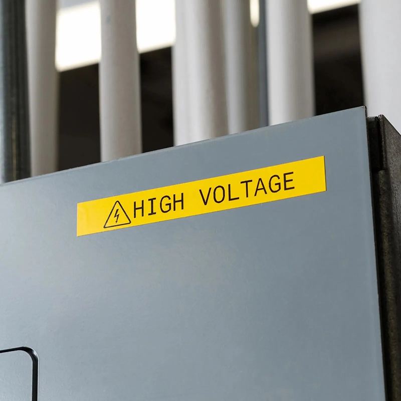SFPS 2in.W x 600in.L Panel/Surface Labels for M611 Printer, Continuous Label/Roll, Black on Yellow SFPS