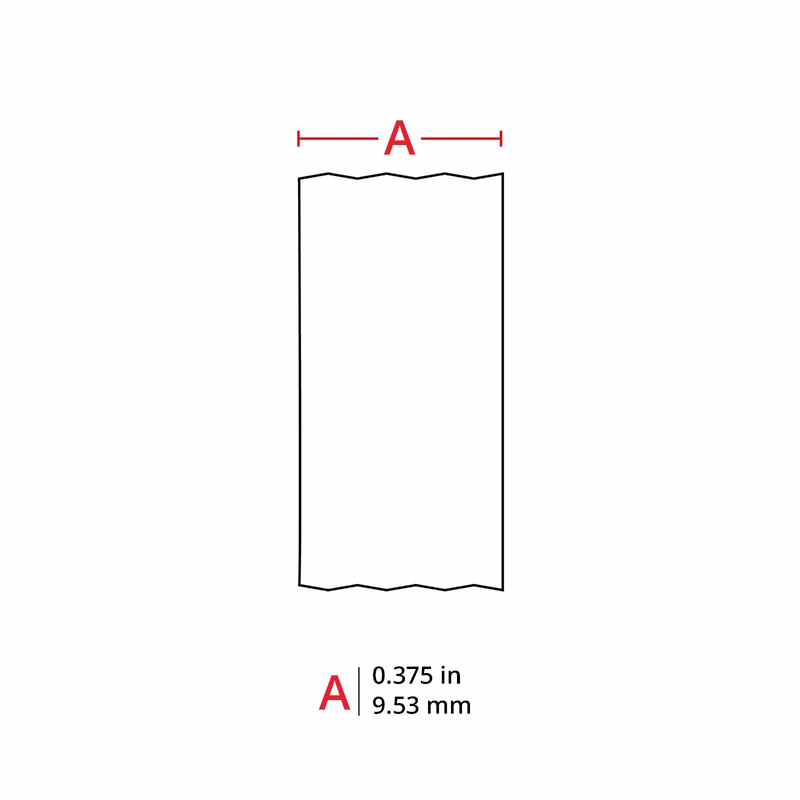 SFPS 0.375in.W x 252in.L Panel/Surface Labels with Ribbon for M210 and M211 Printers, Continuous Label/Cartridge, White on Red SFPS