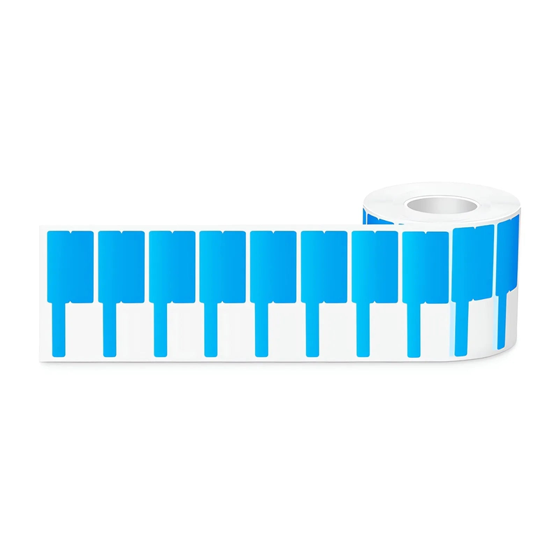 SFPS 0.94in.W x 2.75in.L Printable P-Flag Label, PET, Reel, Blue, 500Labels/Roll SFPS