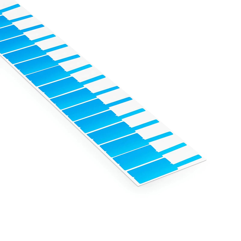 SFPS 1.02in.W x 3.31in.L Printable P-Flag Label, PET, Reel, Blue, 500Labels/Roll SFPS