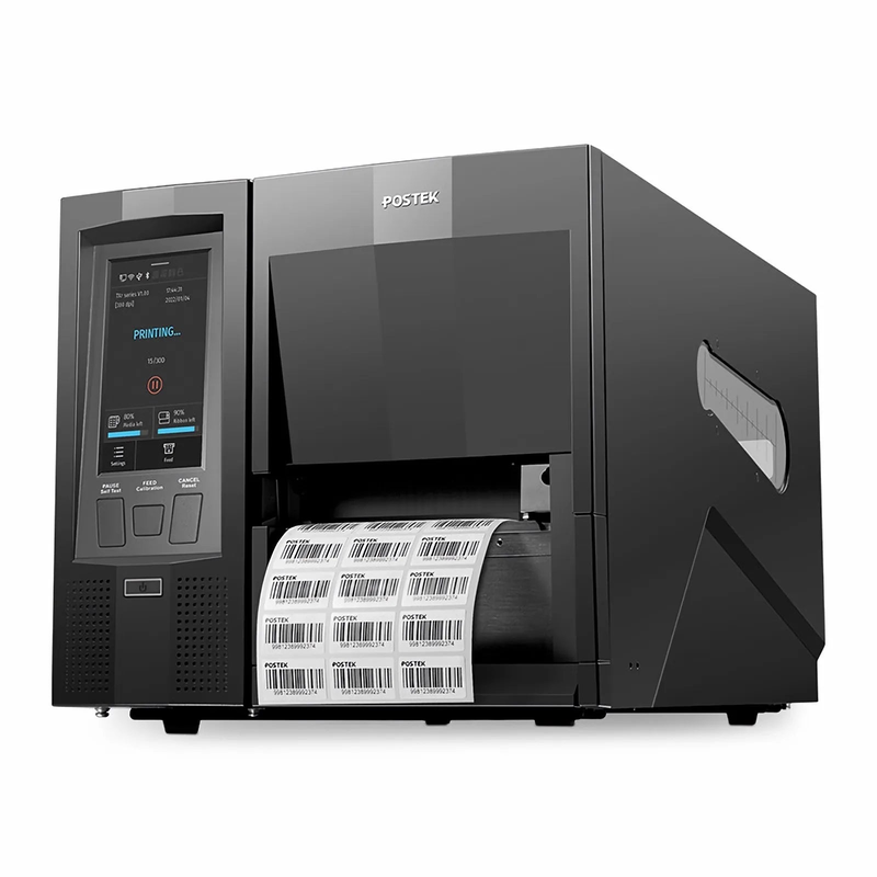 SFPS Postek TX6 EXP Industrial Label Printer with HEATA, 4.5" Color LCD Touch Screen, 600dpi, 6ips Print Speed SFPS