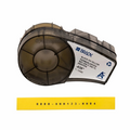 SFPS 0.25in.Dia x 84in.L Heat Shrink Cable Labels with Ribbon for M210 and M211 Printers, Continuous Label/Cartridge, Black on Yellow SFPS