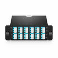 SFPS FHDA MTP®-LC Cassette, OM4 Multimode, Type A, 24 Fibers, MTP®-24 (Male) to 12 x LC Duplex (Aqua), 0.35dB Max. SFPS