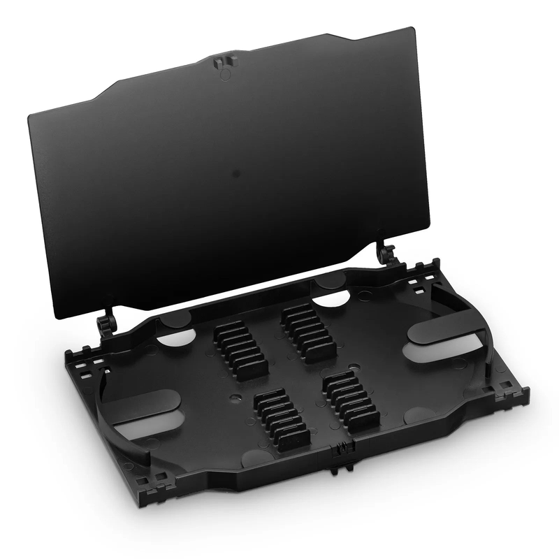 SFPS 24 Fibers Fusion Splice Tray for Heat-Shrink Fusion Splices, 0.39" x 5.91" x 3.86", Suitable for FS-S024-4I4O-6-24F SFPS