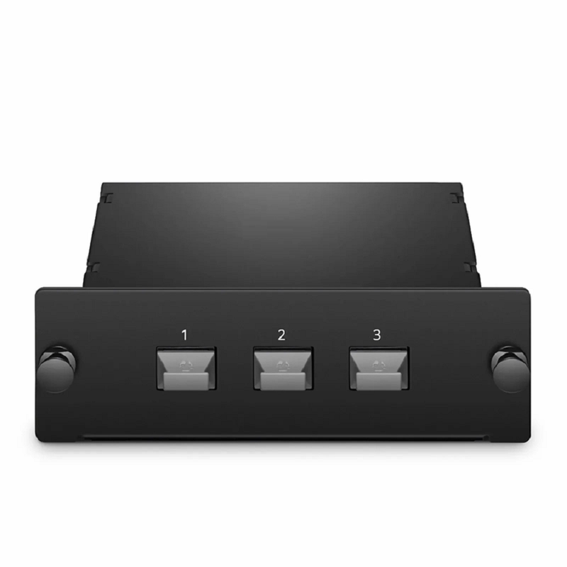 SFPS FHDA MTP®-MTP® Conversion Cassette, 2 x MTP®-12 (Male) to 3 x MTP®-8 (Male), 24 Fibers, OM5 Multimode, Universal, 0.35dB Max. SFPS