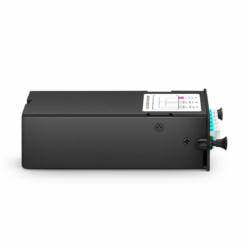SFPS FHDA LC TAP Cassette, OM4 Multimode, 4 x LC Duplex Live Ports, 2 x LC Duplex TAP Ports, 50/50 Split Ratio (Live/TAP), 1/10/40/100G SFPS