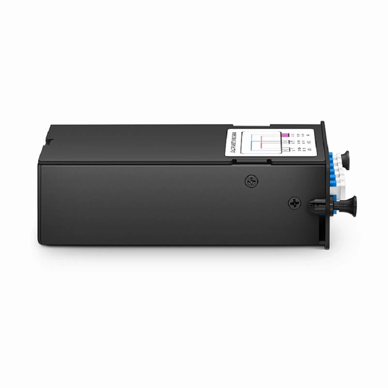 SFPS FHDA Demux LC TAP Cassette, OS2 Single Mode, 2 x LC Duplex Live Ports, 4 x LC Duplex TAP Ports, 50/50 Split Ratio (Live/TAP), 1/10/40/100G SFPS