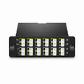 SFPS FHDA MTP®-LC Cassette, OM5 Multimode, Type AF, 24 Fibers, 2 x MTP®-12 (Male) to 12 x LC Duplex, 0.35dB Max. SFPS