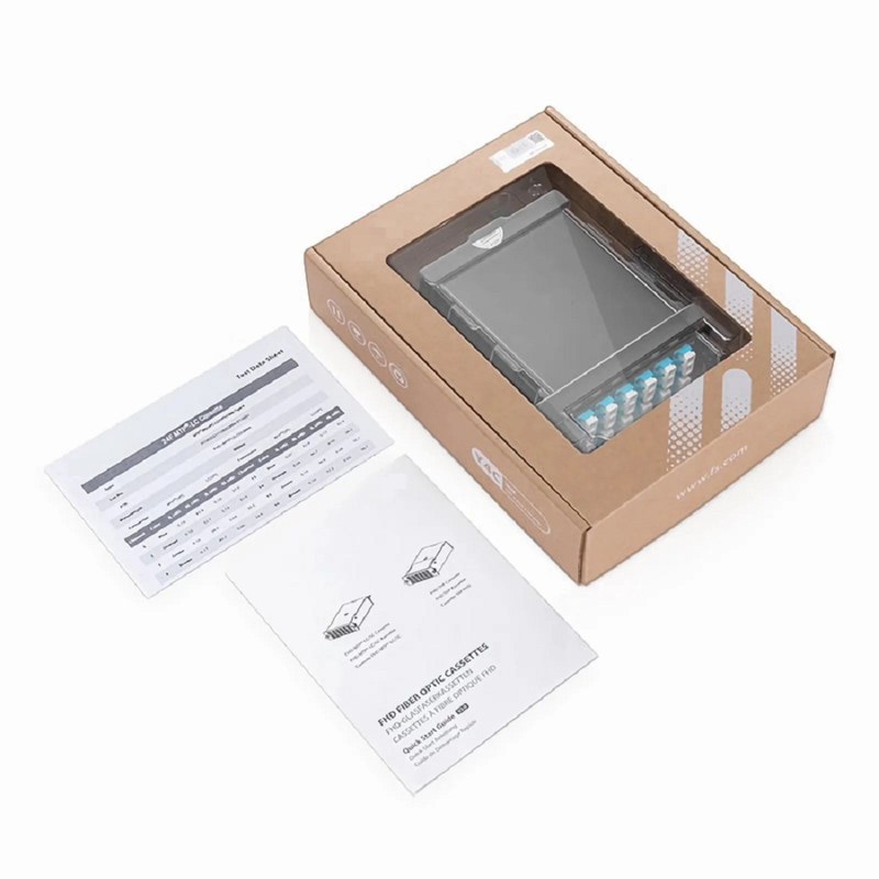 SFPS FHDA MTP®-LC Cassette, OM5 Multimode, Type A, 12 Fibers, MTP®-12 (Male) to 6 x LC Duplex, 0.35dB Max. SFPS