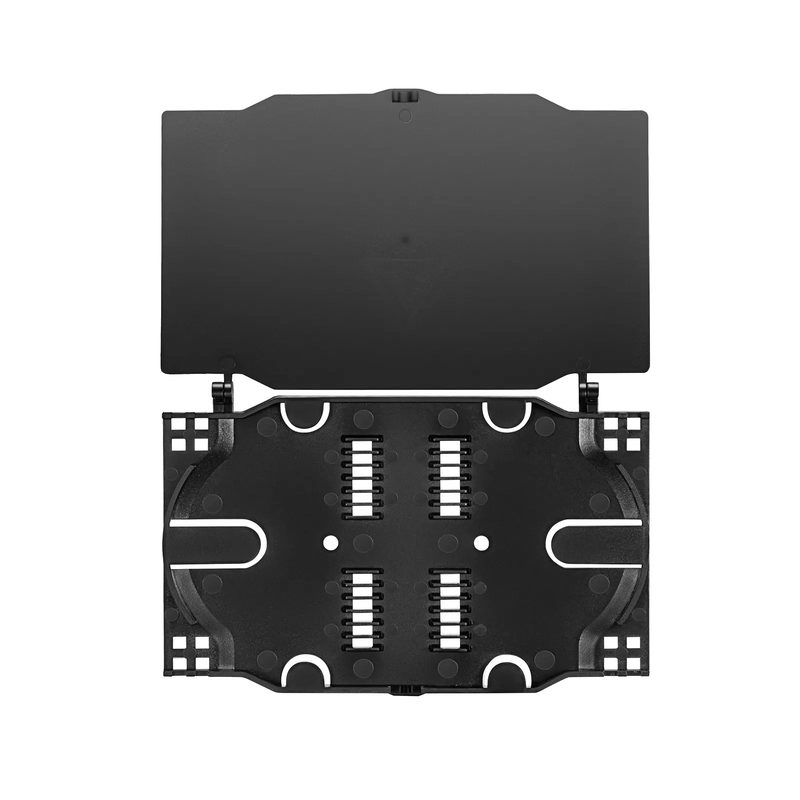 SFPS 24 Fibers Fusion Splice Tray for Heat-Shrink Fusion Splices, 0.39" x 5.91" x 3.86", Suitable for FS-S024-4I4O-6-24F SFPS