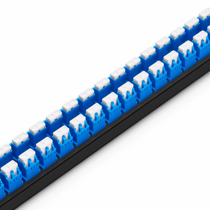 SFPS FHUA 1U 19'' Fiber Adapter Panel, 96 Fibers OS2 Single Mode, 48 x LC UPC Duplex (Blue) Adapter, Ceramic Sleeve SFPS