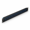 SFPS FHUA 1U 19'' Fiber Adapter Panel, 48 Fibers OS2 Single Mode, 24 x SC UPC Duplex (Blue) Adapter, Ceramic Sleeve SFPS