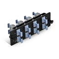 SFPS FHDA Fiber Adapter Panel, OM3/OM4, 8 x MTP®-8/12/24 Key Up to Key Up (Charcoal Gray) Adapter, Type B SFPS