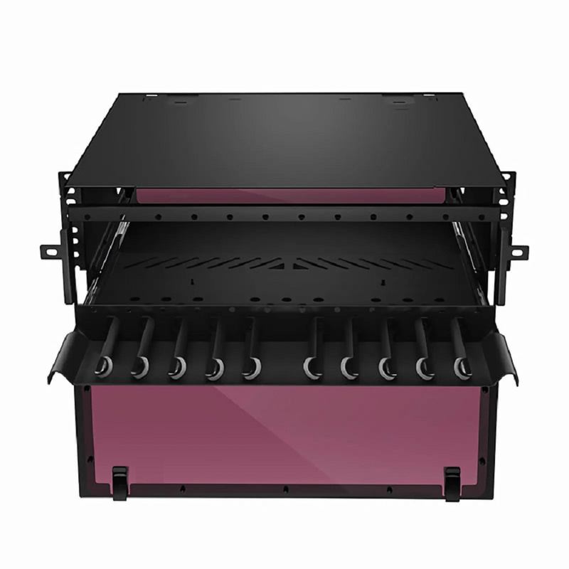 SFPS FHDA High Density 4U Rack Mount Enclosure Unloaded, Sliding Drawer, Holds up to 12 x FHDA Cassettes, Panels or Splice Trays, 432 Fibers (LC) SFPS