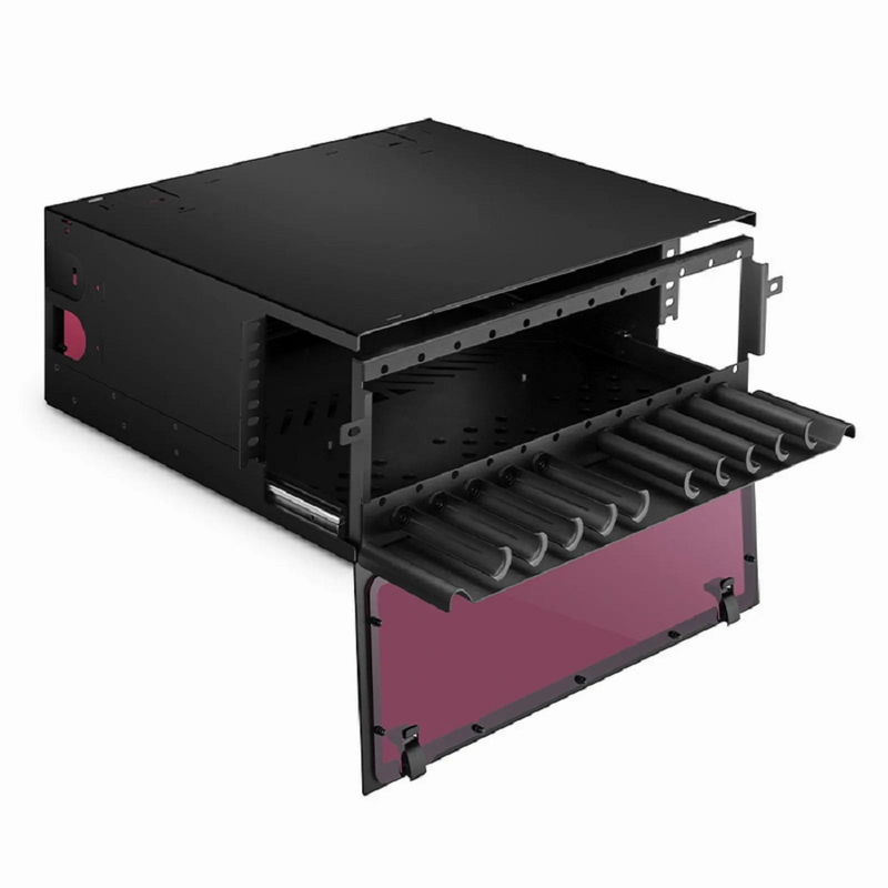 SFPS FHDA High Density 4U Rack Mount Enclosure Unloaded, Sliding Drawer, Holds up to 12 x FHDA Cassettes, Panels or Splice Trays, 432 Fibers (LC) SFPS