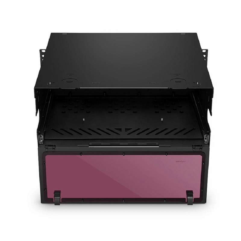 SFPS FHDA High Density 4U Rack Mount Enclosure Unloaded, Sliding Drawer, Holds up to 12 x FHDA Cassettes, Panels or Splice Trays, 432 Fibers (LC) SFPS