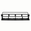 SFPS FHDA High Density 1U Rack Mount Blank Enclosure Unloaded, Detachable Cable Management Lacer Panel and Bar, Holds up to 4 x FHDA Panels, 144 Fibers (LC) SFPS