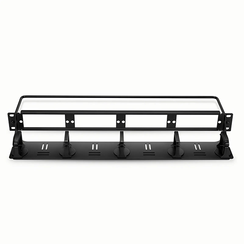 SFPS FHDA High Density 1U Rack Mount Blank Enclosure Unloaded, Detachable Cable Management Lacer Panel and Bar, Holds up to 4 x FHDA Panels, 144 Fibers (LC) SFPS