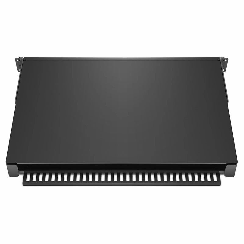 SFPS FHDA High Density 1U Rack Mount Enclosure Unloaded, Sliding and Tilt-down Drawer, Holds up to 4 x FHDA Cassettes, Panels, or Splice Trays, 144 Fibers (LC) SFPS