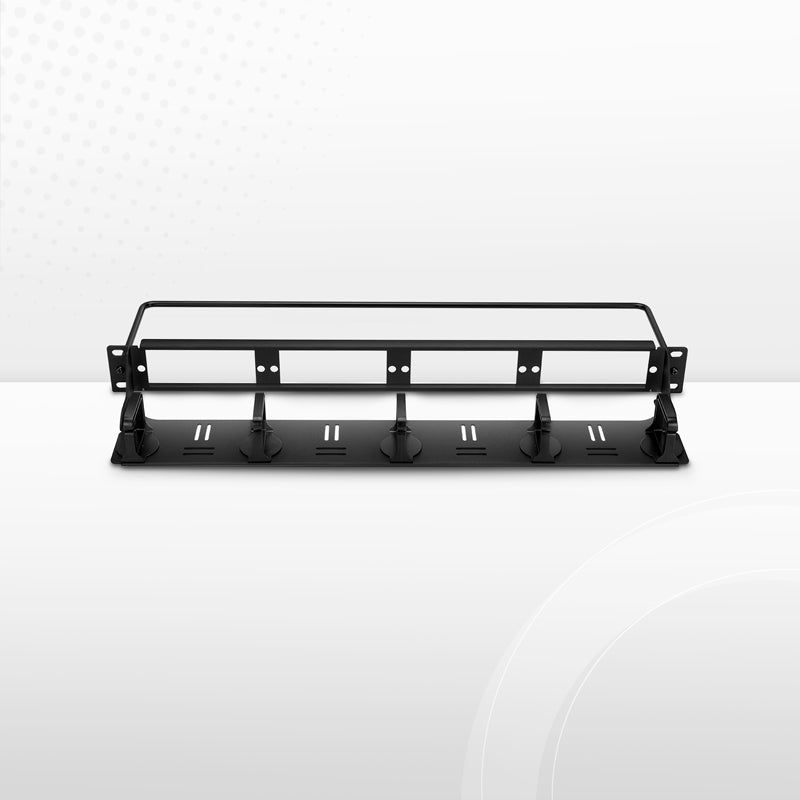 SFPS FHDA High Density 1U Rack Mount Blank Enclosure Unloaded, Detachable Cable Management Lacer Panel and Bar, Holds up to 4 x FHDA Panels, 144 Fibers (LC) SFPS